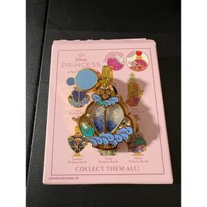 Disney Princess Liquid Glitter Filled Perfume Bottle Pin - Ariel